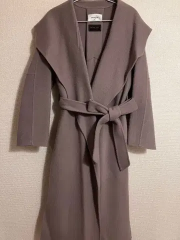 FRAY I.D 와이드 숄카라 리버 코트