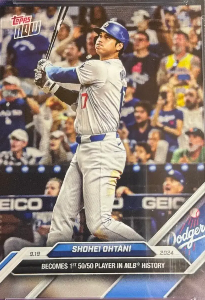 Topps Now 오타니 쇼헤이 카드 50/50