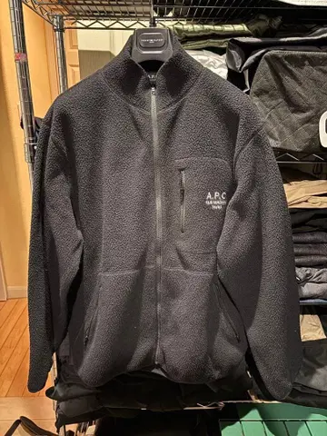 A.P.C. 플리스 자켓 L 사이즈 다크 그레이