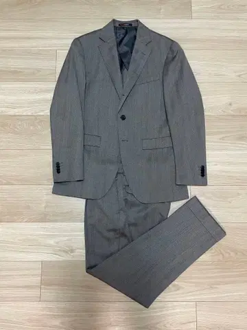 DRAGO Super 130's 비즈니스 정장 그레이 베이지