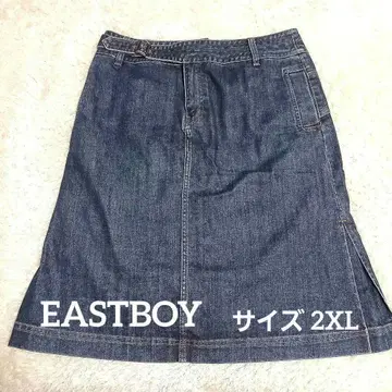 [ 빅 사이즈 ] EASTBOY 데님 스커트 XL 2XL 상당 A라인