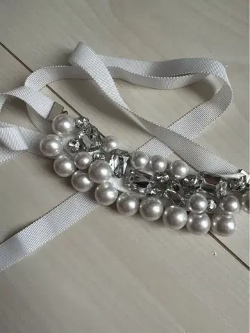 새상품급 비쥬 펄 목걸이