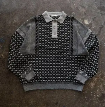 YASHIKI 25AW Rikka 니트 피케 셔츠