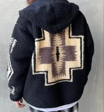 새상품 PENDLETON 펜들턴 BOA HOODIE 보아 B/L