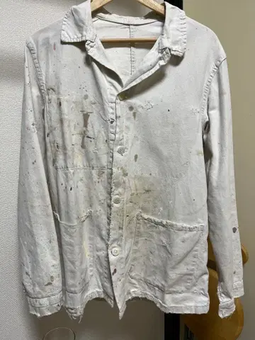 40s~50s 워크 자켓 샵 자켓 페인트 펜키