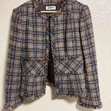 JUNO 노카라 트위드 자켓 이탈리아제 트위드