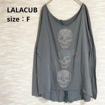 LALACUB 긴팔 튜닉 [ F ] 스컬 해골 락 비쥬 1291