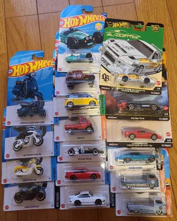 핫휠 미니카 세트 17대 묶음 판매 핫휠