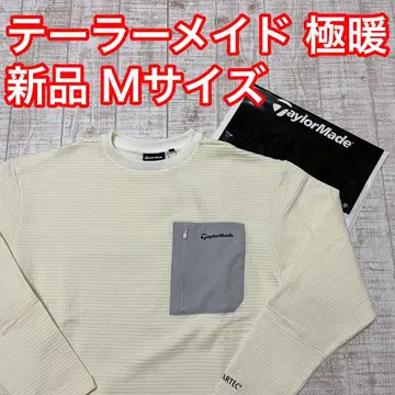 새상품 테일러메이드 긴팔 론T 보온 폴라테크 화이트 M 사이즈