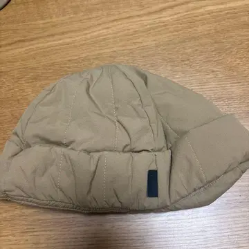 베이지 퀼팅 플라이트 캡