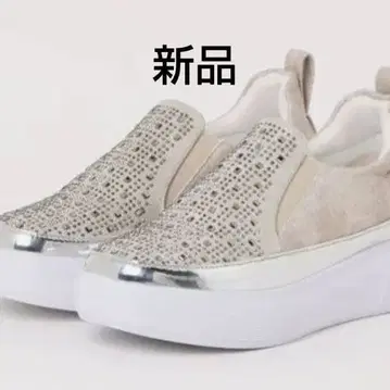 새상품 MUUM 무움 슬립온 S 사이즈 반짝이 비쥬 통굽