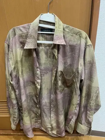 CONNECT 풍경 무늬 긴팔 셔츠 M