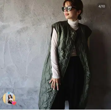 에파 epa 롱 기장 퀼팅 베스트