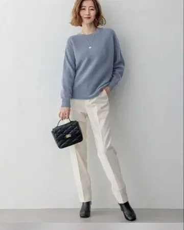 23구 웜 스트레치 테이퍼드 팬츠 아이보리