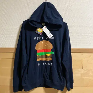 UNIQLO 스폰지밥 캑터스 플랜트 프리 마켓 후드 맨투맨