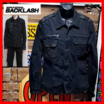 정가 6만 이삼 카타야마 백라쉬 헤링본 가죽 M-65 자켓