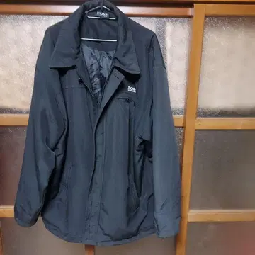 HUGO BOSS 블랙 나일론 자켓