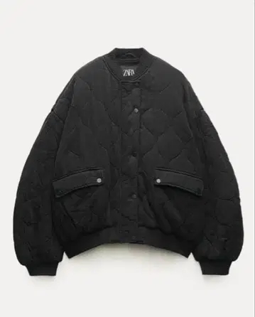 ZARA 오버 사이즈 퀼팅 봄버 자켓 XS