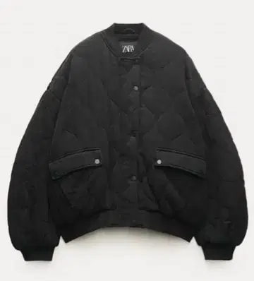 ZARA 오버 사이즈 퀼팅 봄버 자켓 XS