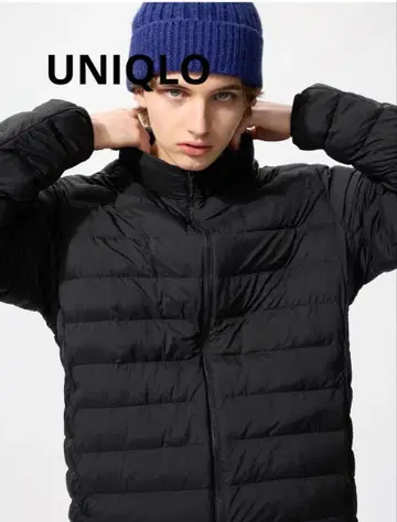 유니클로 퍼프 테크 자켓 블랙 S 사이즈