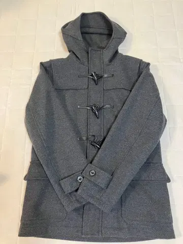 BEAMS HEART 그레이 더플 코트 M