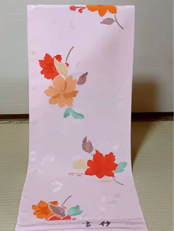 순수 실크 코몬 옷감 로우케츠 염색 보관품