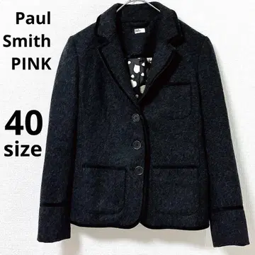 폴스미스 핑크 울 혼방 자켓 다크 그레이 40 하트