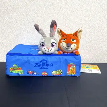 주토피아2 디오라마 티슈 케이스 주디와 닉 3