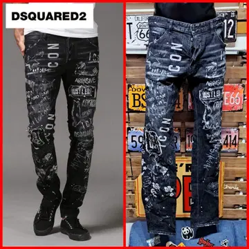 정가 10만 Dsquared2 ICON 쿨 가이 청바지 블랙 데님 52