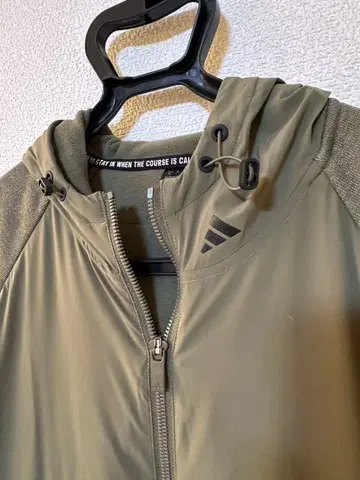 adidas 골프 후드 부착 후드티 올리브 L 사이즈