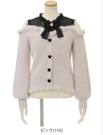 LIZLISA 레이어드 스타일 어깨 트임 니트