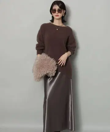 아르페쥬 스토리 새틴 스커트