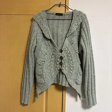 DAMA 니트 후드티