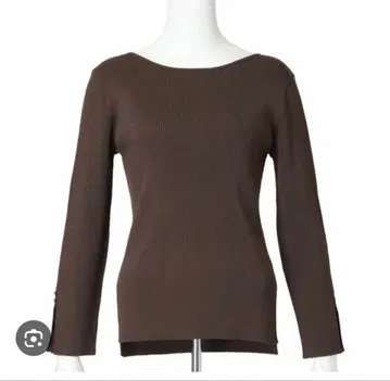 새상품 미사용 택 포함 JUSGLITTY 심플 보트 리브 니트