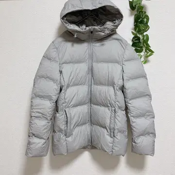[ UNIQLO ] 심리스 다운 파카 XL 그레이 발수 방풍 경량