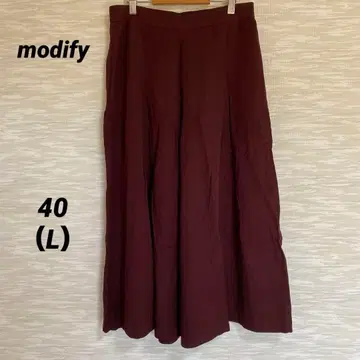 modify 와이드 팬츠 [ L ] 가우초 팬츠 턱 오피스 0384