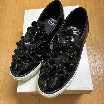 컨버스 TOKYO BOPPER 콜라보 에나멜 슬립온 24.5cm