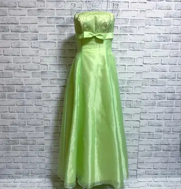 [ Dress Black ] 드레스 블랙 베어탑 롱 드레스 그린 계열