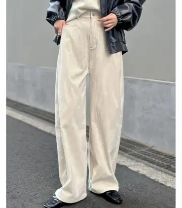 Re:EDIT 코듀로이 배럴 레그 팬츠