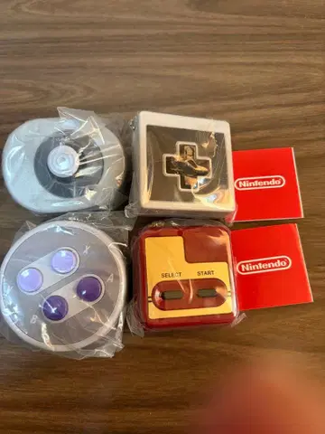 4개 닌텐도 샵 가챠가챠 컨트롤러 버튼 컬렉션