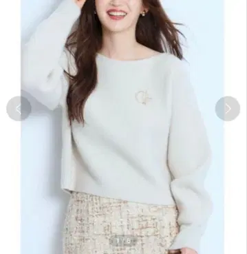 새상품 미사용 택 포함 JUSGLITTY 2WAY 울 캐시미어 풀오버