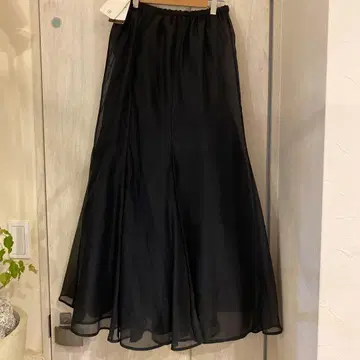 블랙 롱 스커트 허리밴딩 새상품 택 포함 2세트 25300엔