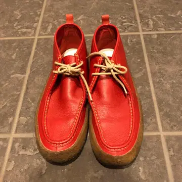 캠퍼 남성용 가죽 부츠 41 빨간색