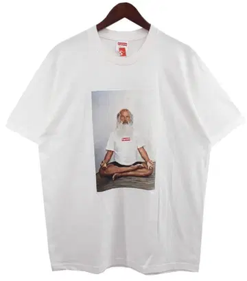 화이트 프린트 T셔츠