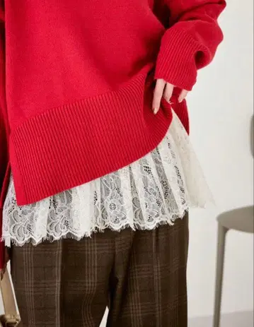 로페피크닉 레이스 도킹 튤 뷔스티에 새상품급