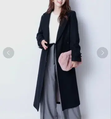 새상품 미사용 택 포함 JUSGLITTY 리본 벨트 롱 코트