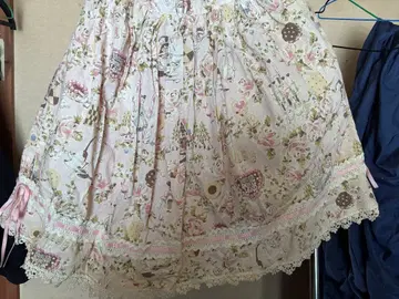 BABY 앨리스 패턴 핑크 스커트