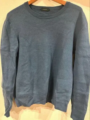 ZANONE 크루넥 니트 스웨터 블루