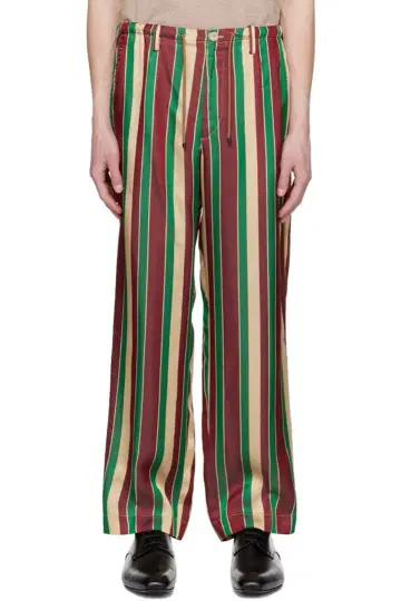 DRIES VAN NOTEN 스트라이프 팬츠 38