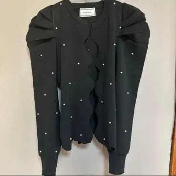 도노반 펄 스캘럽 니트 가디건